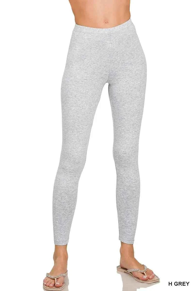 Zenana Premium Leggings - Cotton Full Length Activewear