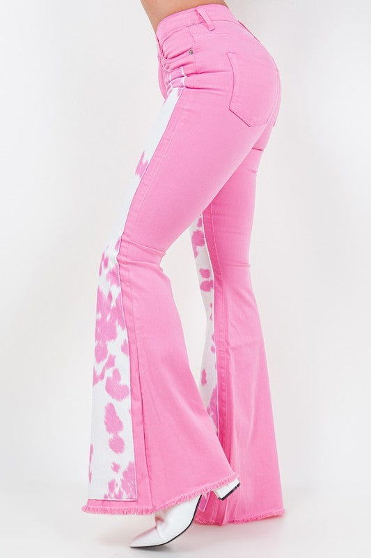 Rodeo Bell Bottom in Pink - Inseam 34