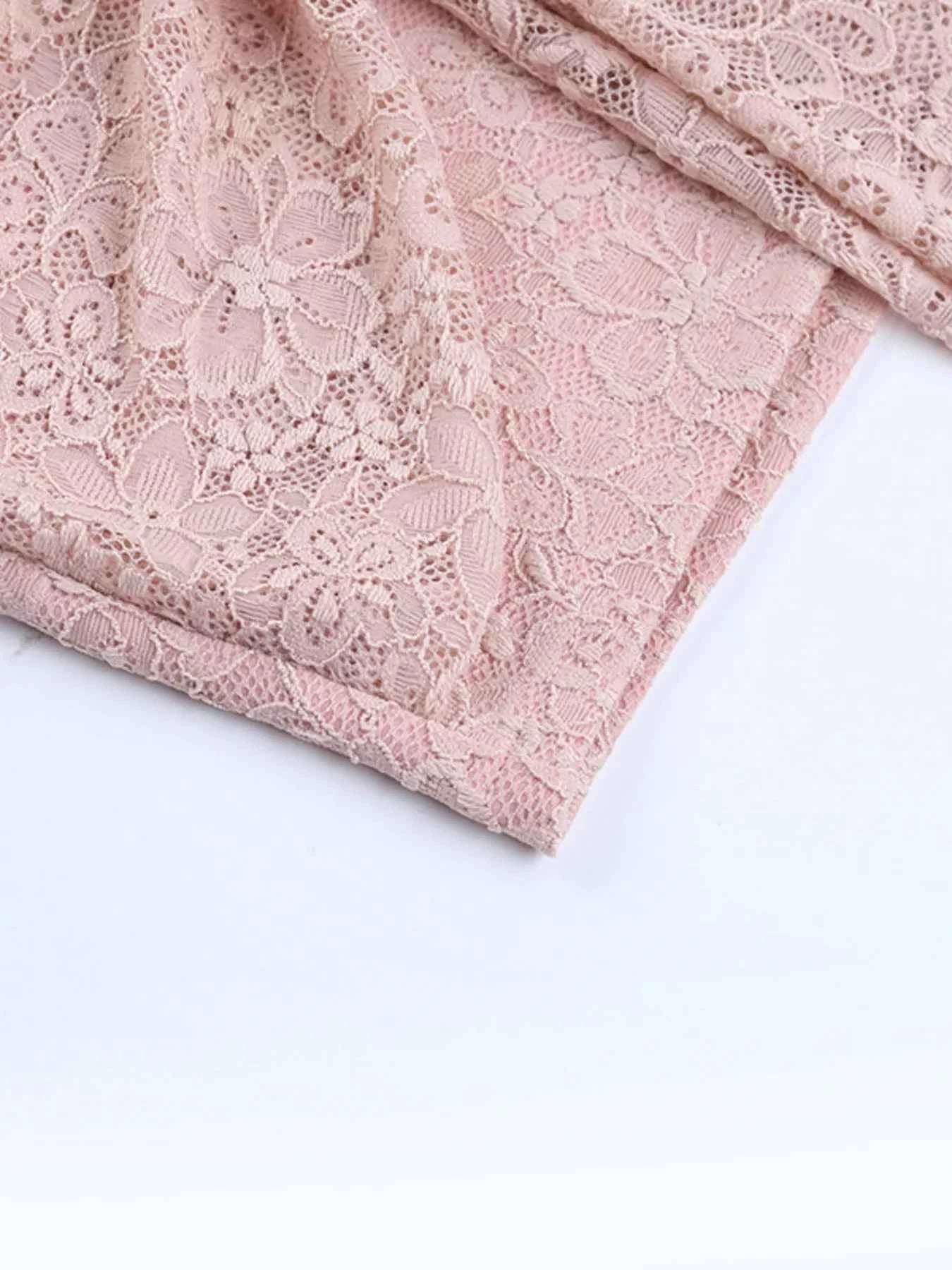 Sweetheart Neck Mini Dress - Wide Strap Lace Detail