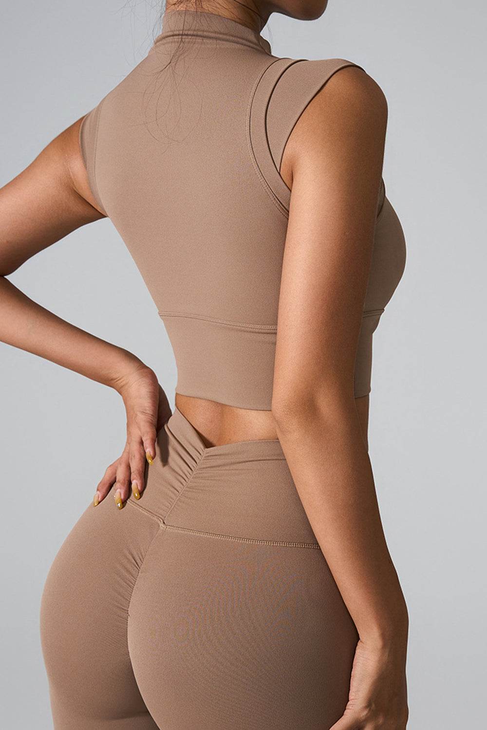 Mock Neck Active Tank - Fashions Envy