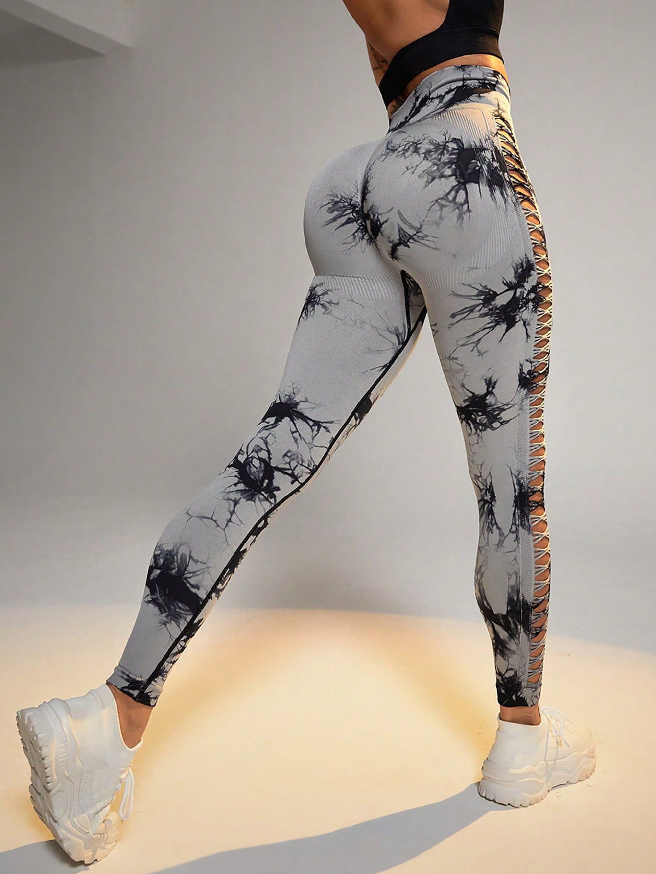 Tie Dye Yoga Pants - High Waist Scrunch Butt Leggings