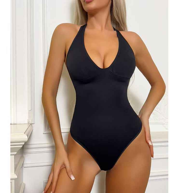 Seamless Shapewear Thong Bodysuit - Sculpting Tummy Control