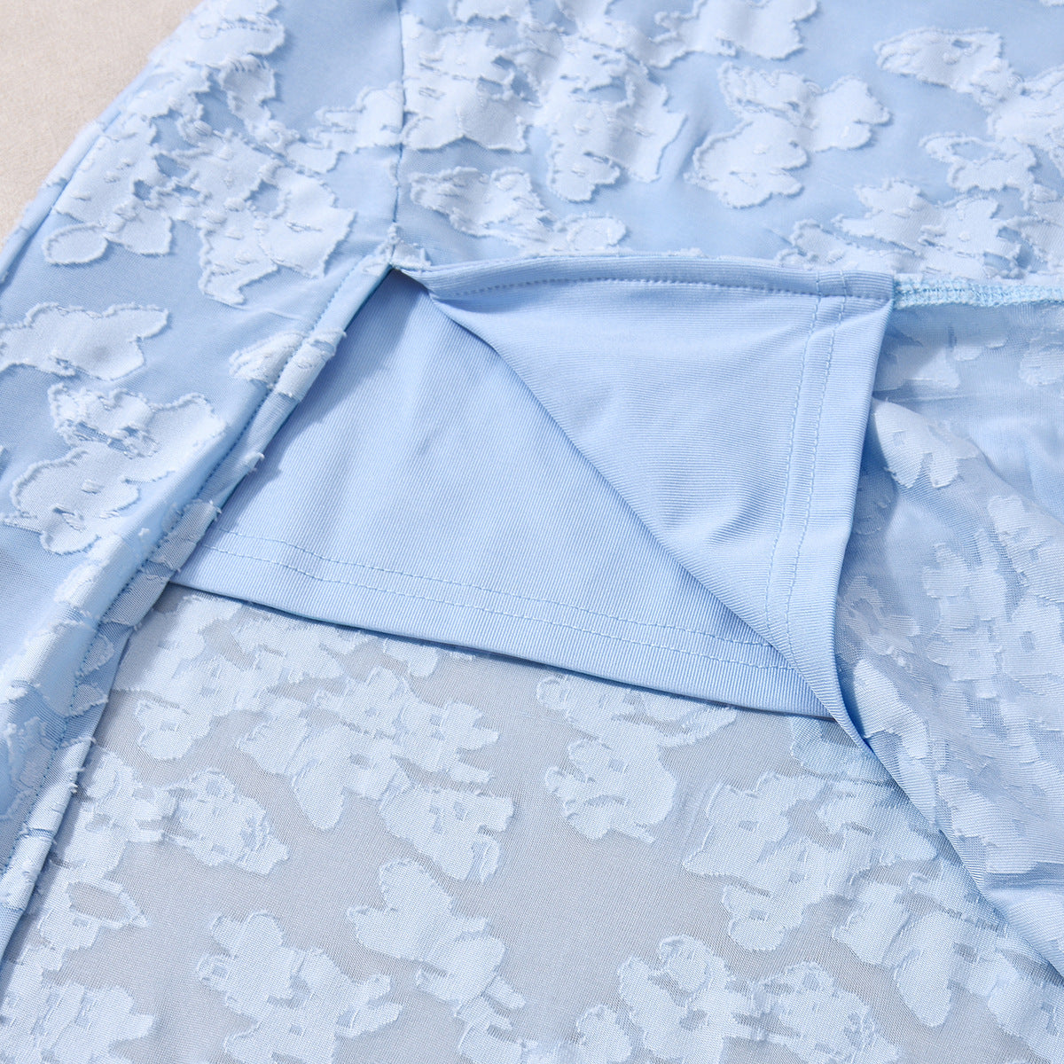 Strapless Backless Maxi Dress - Burnt Floral Blue - Fashions Envy