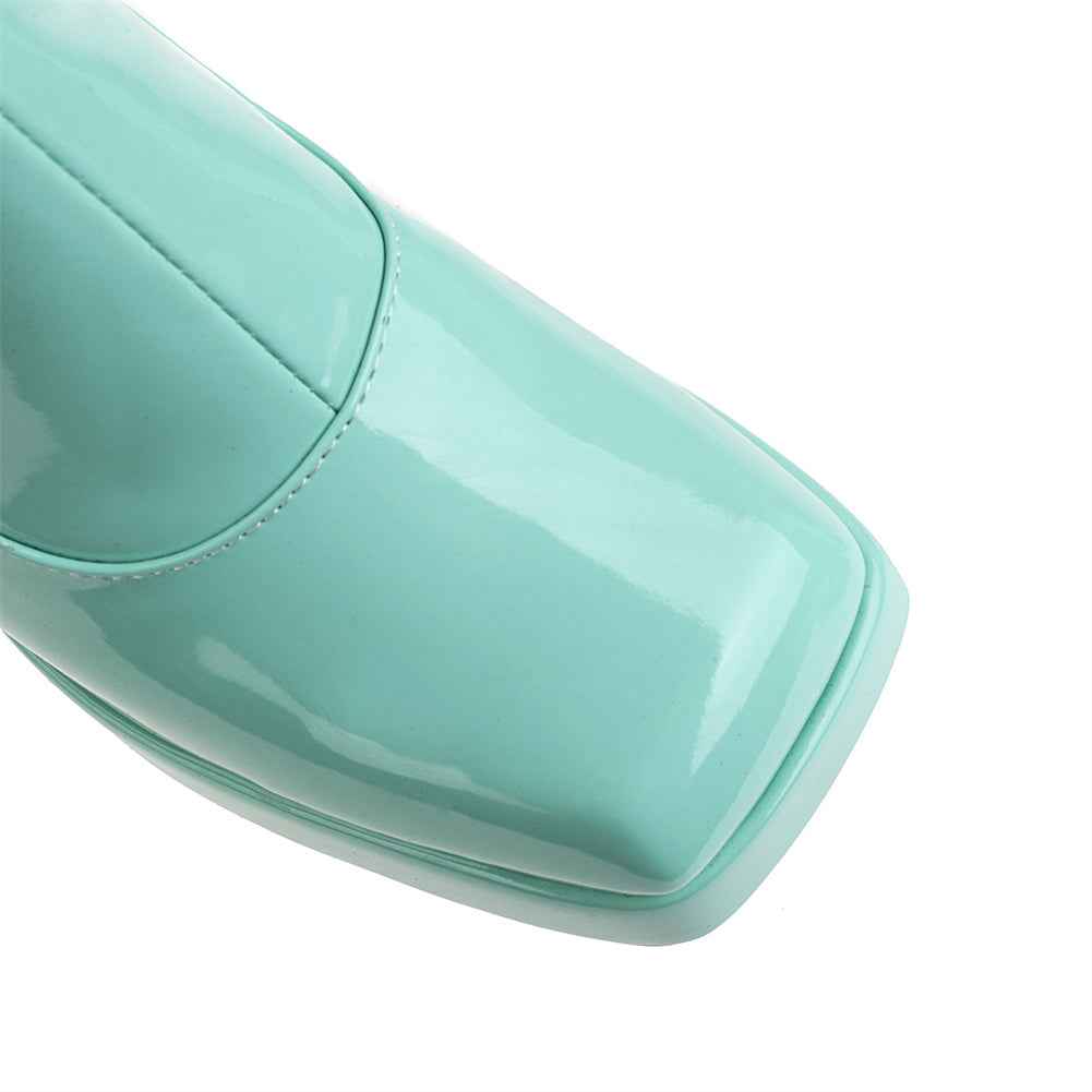 Women's Waterproof Platform High Boots - Candy Colors - Fashions Envy