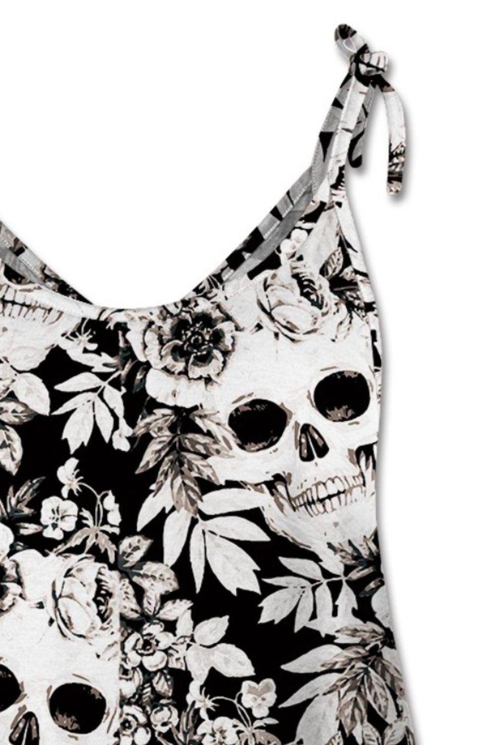 FAM-FAM Skull Print Scoop Neck Cami - Fashions Envy