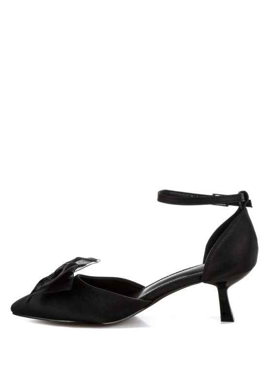 Cadell Bow Detail Satin Sandals