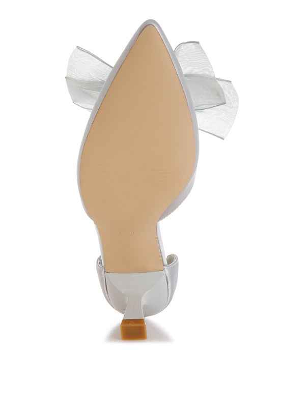 Cadell Bow Detail Satin Sandals