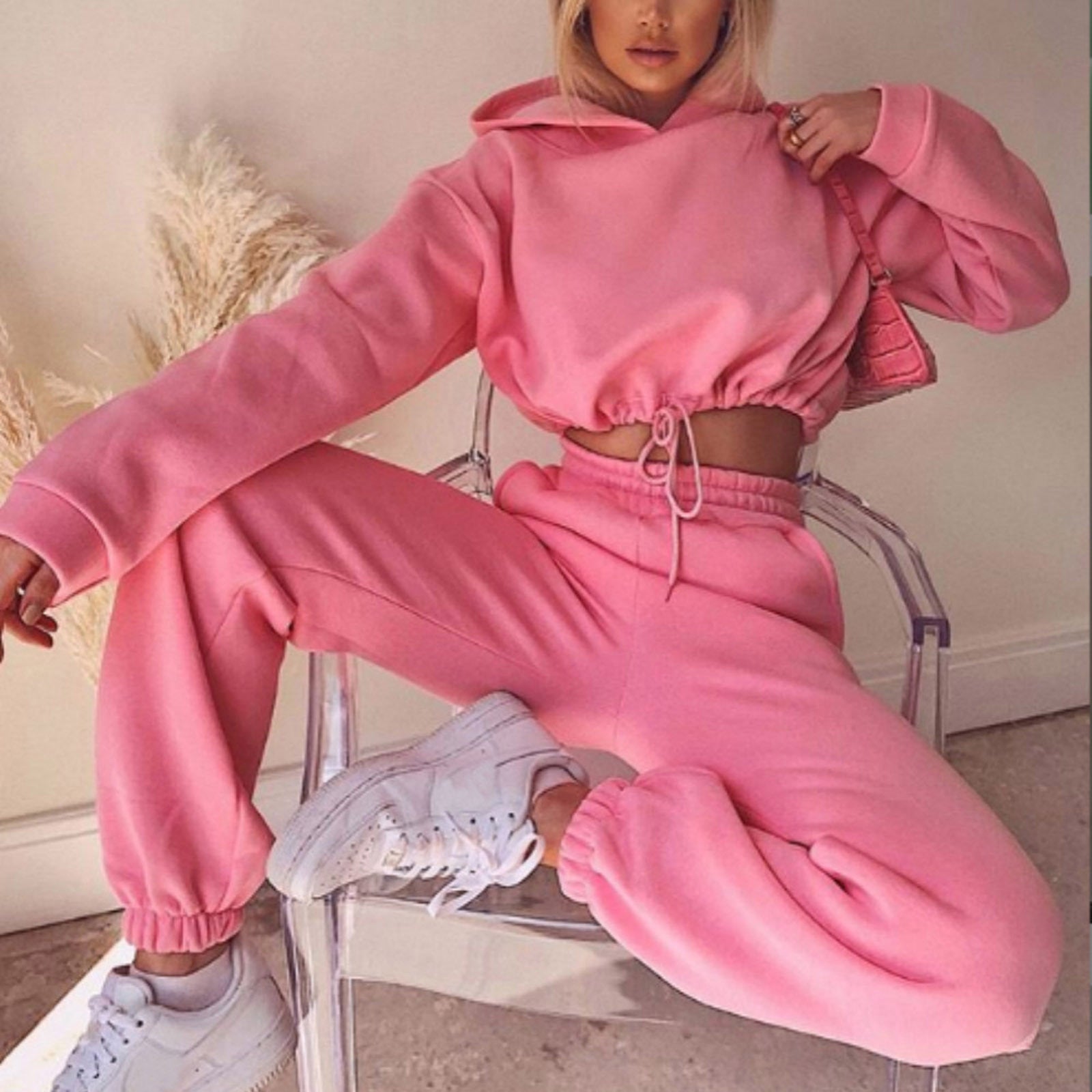 2 Piece Sweatsuit - Women's Hoodie & Joggers Tracksuit