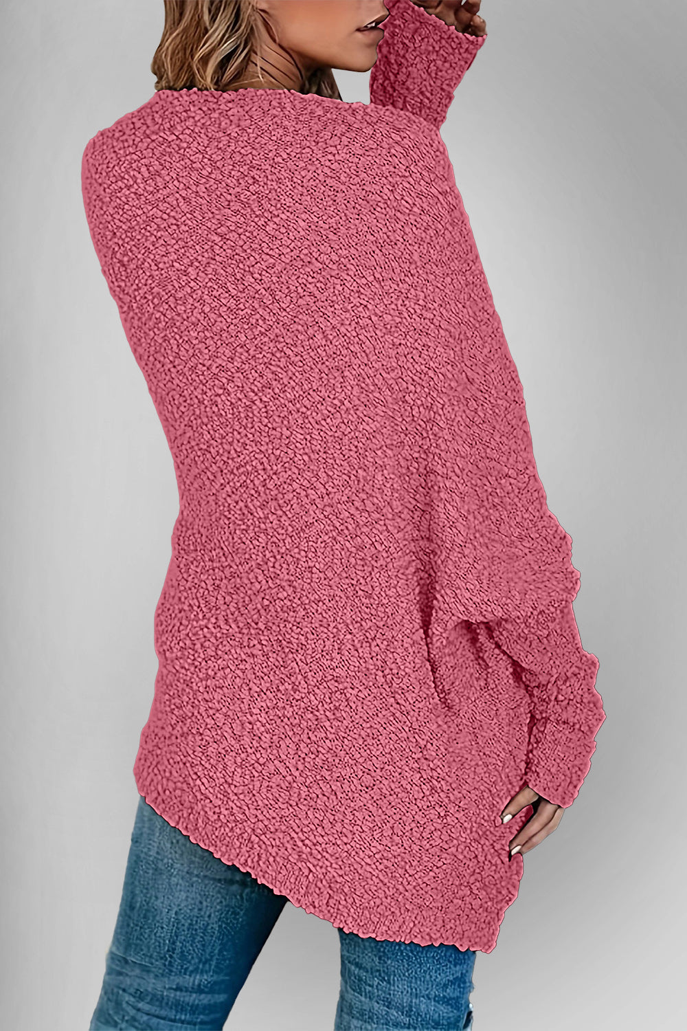 Double Take Pocketed Open Front Long Sleeve Cardigan - Fashions Envy