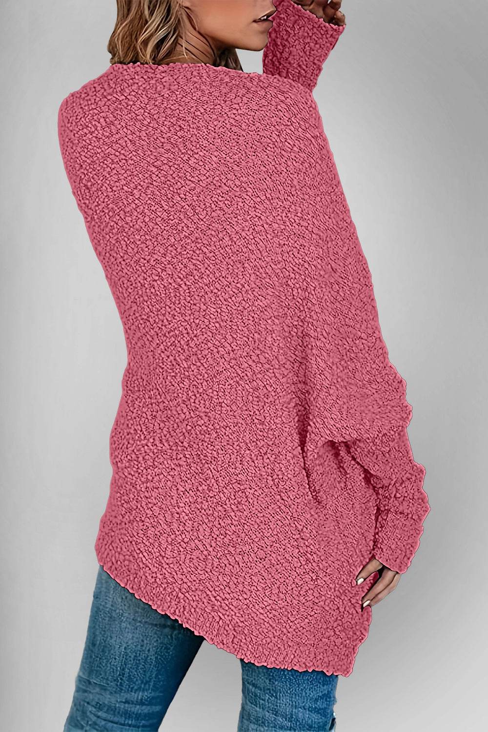 Double Take Pocketed Open Front Long Sleeve Cardigan - Fashions Envy