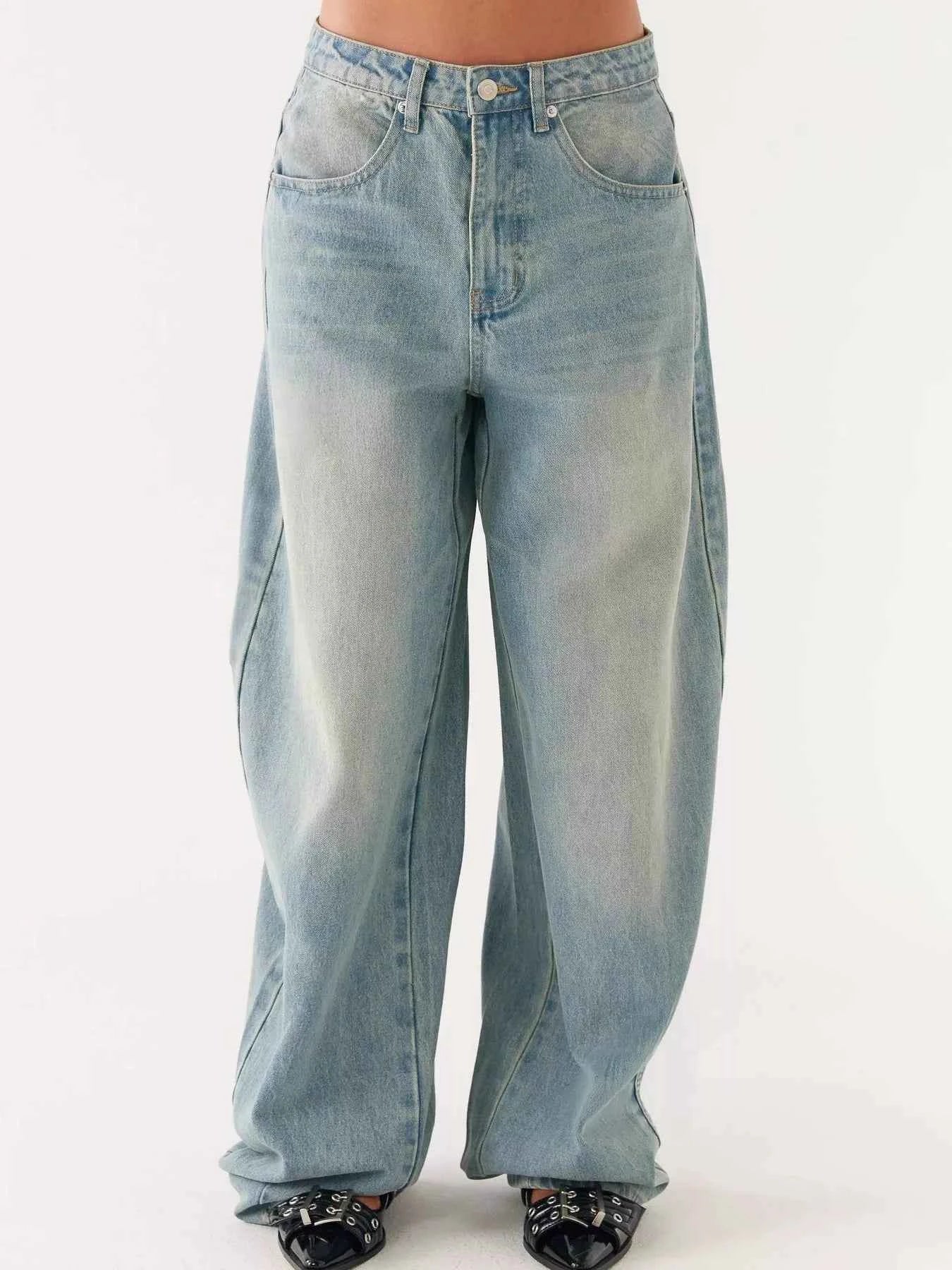 Button Up Denim Jacket and Jeans Set