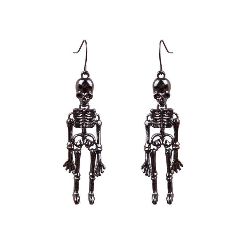 Skeleton Alloy Earrings - Fashions Envy