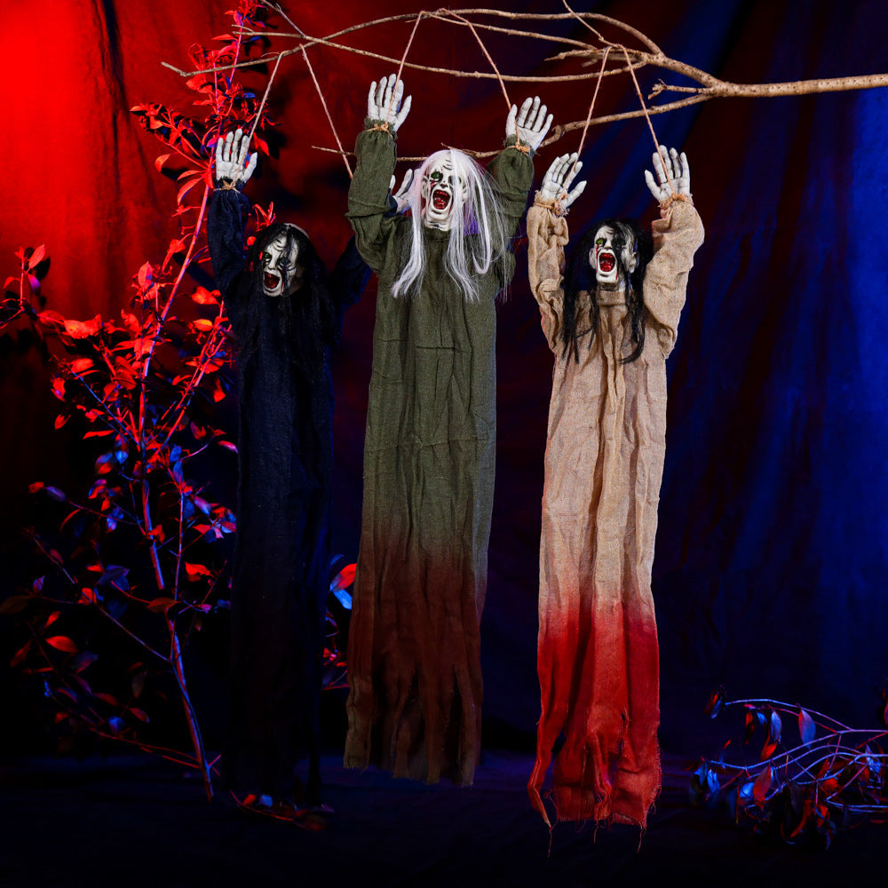 Halloween Hanging Ghost Decoration - Haunted House Props