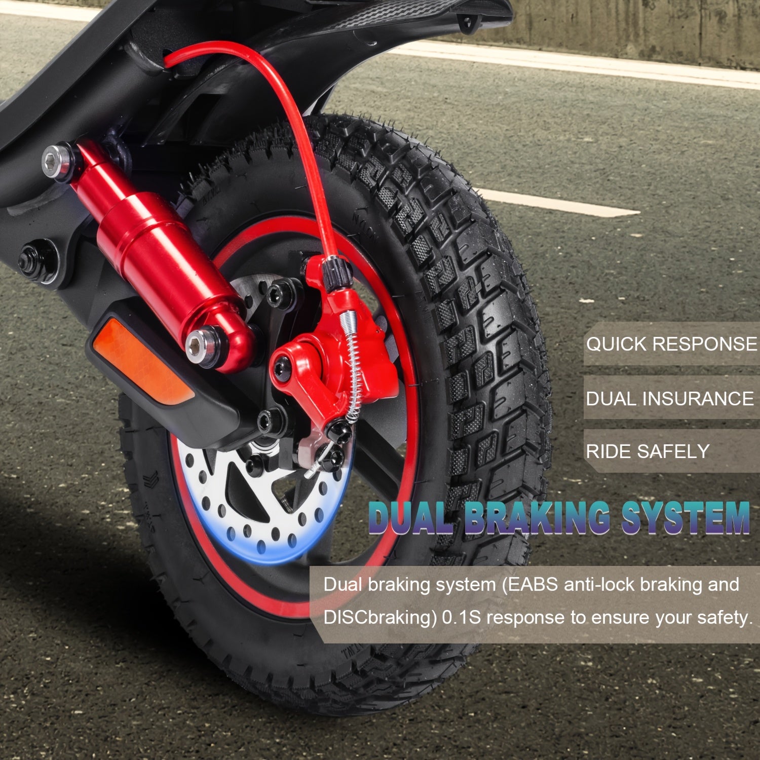 Foldable Electric Scooter Max 19 MPH & 20 Miles 500W Max Power 10'' Solid Tire