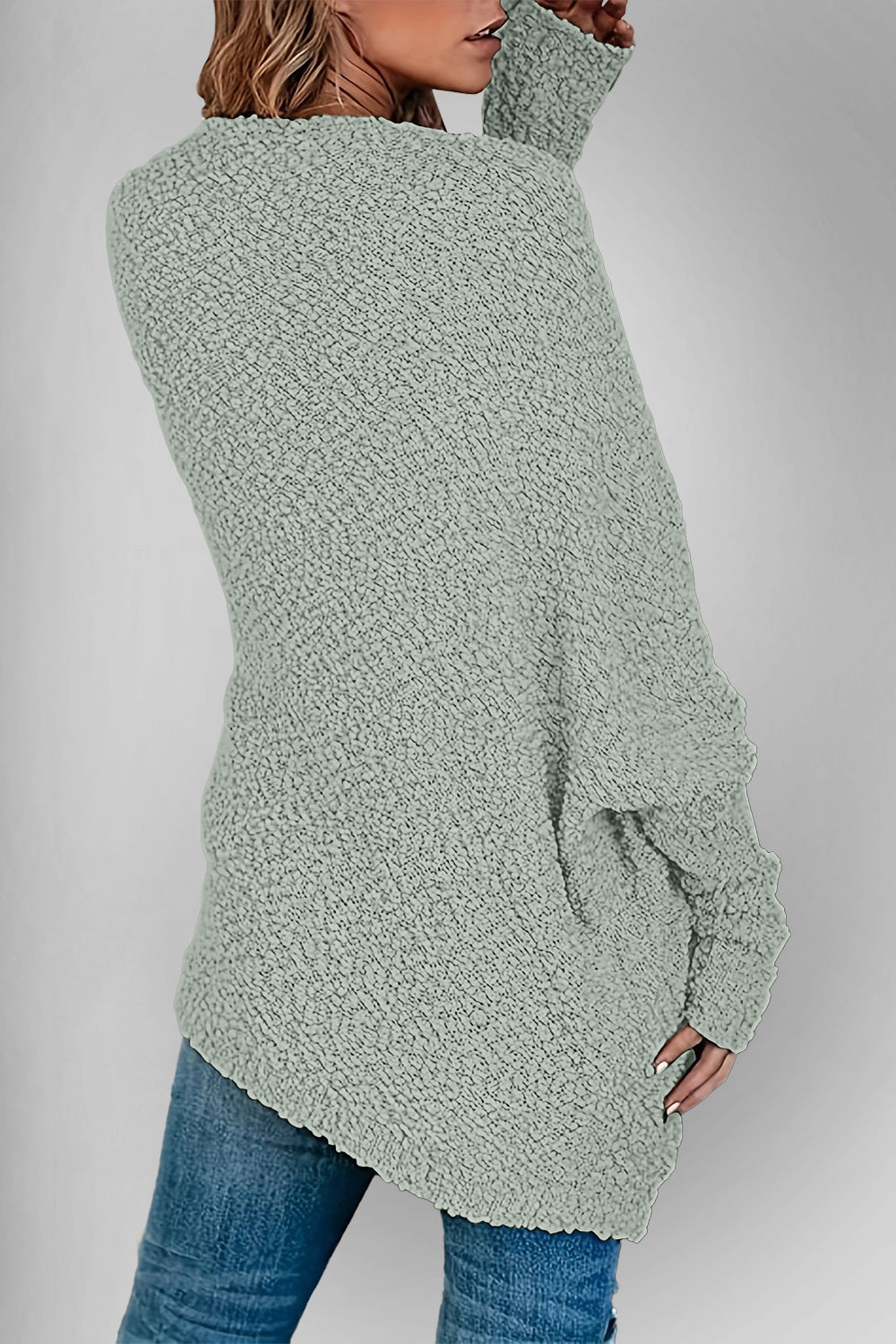 Double Take Pocketed Open Front Long Sleeve Cardigan - Fashions Envy