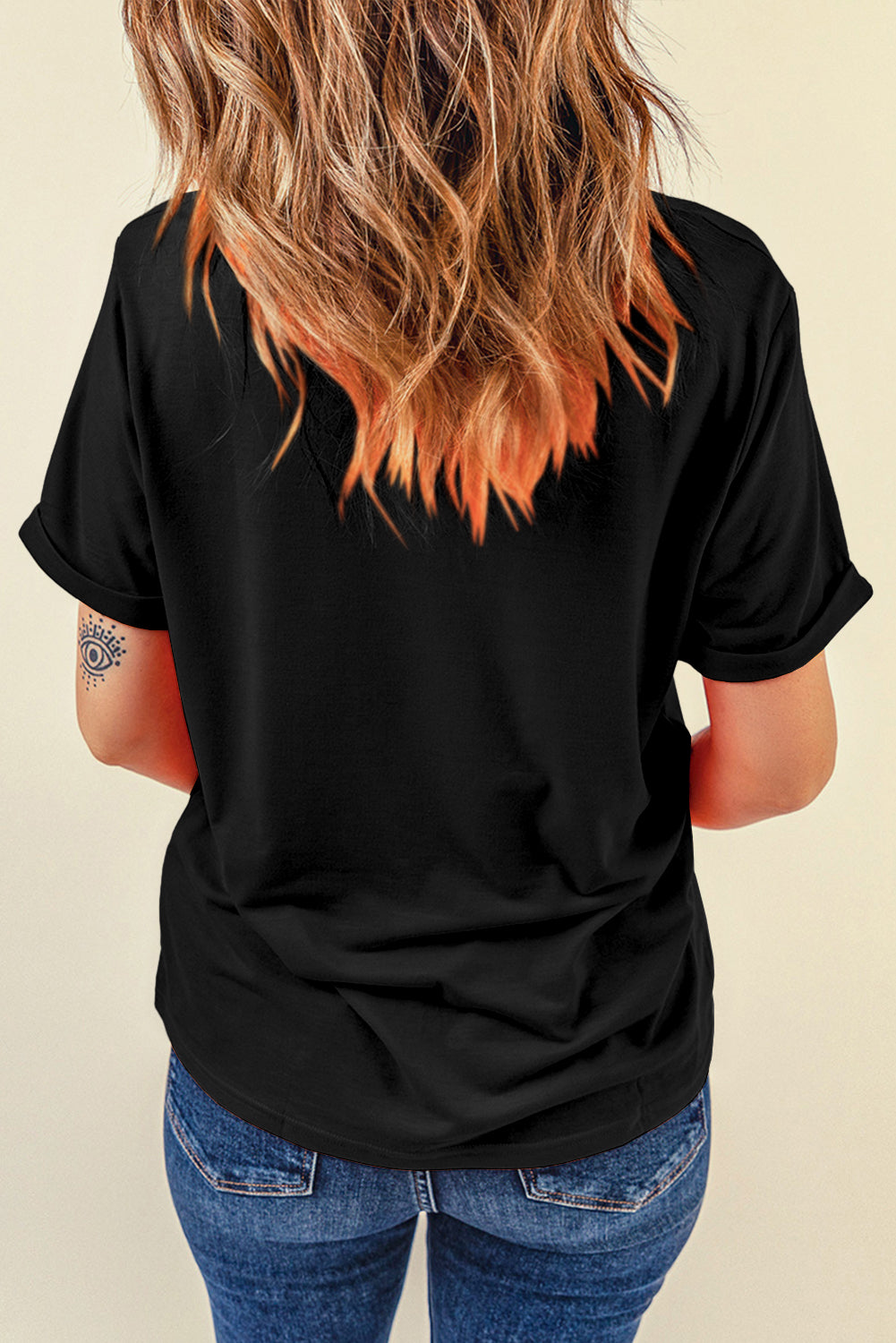 Halloween Graphic Round Neck Short Sleeve T-Shirt - Fashions Envy