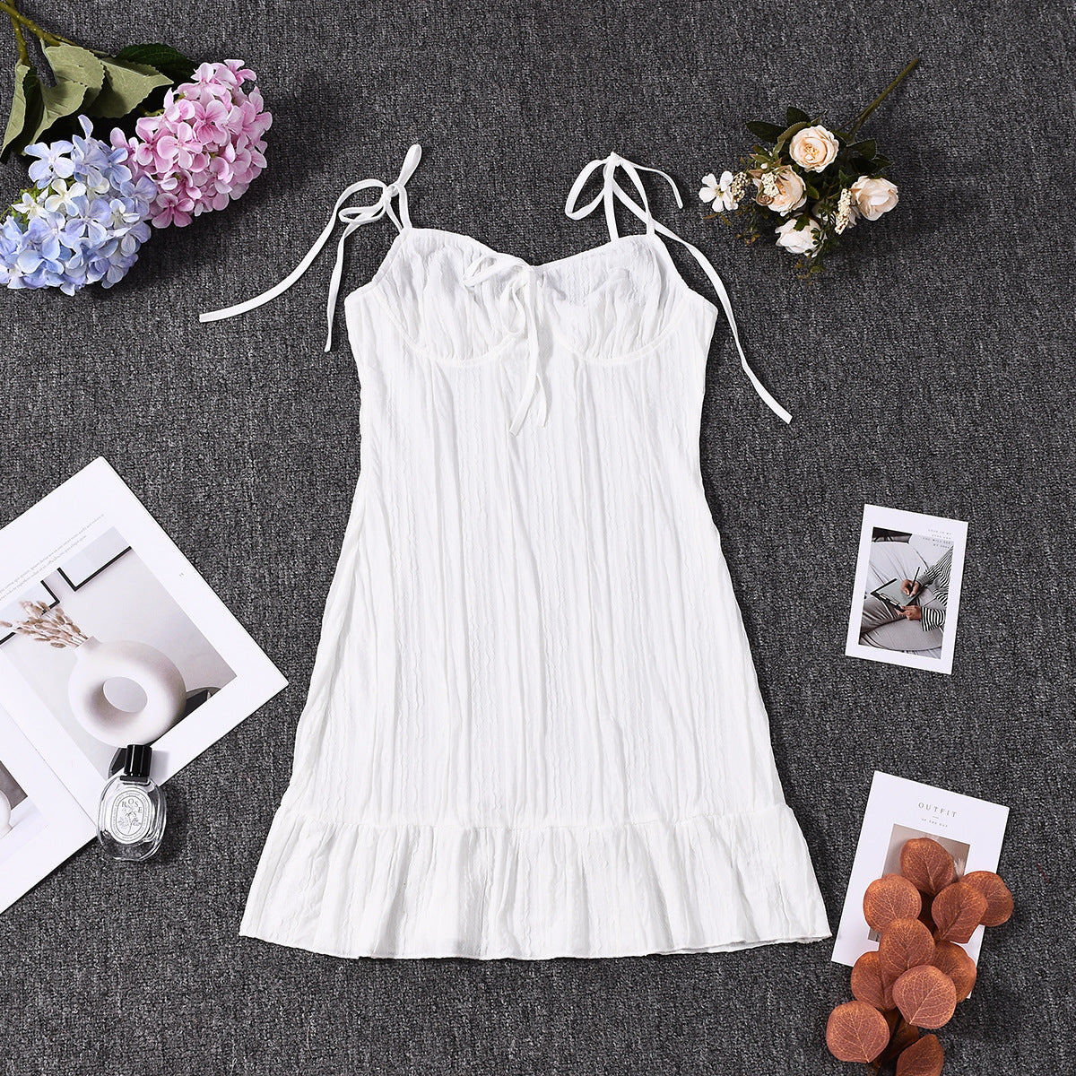 Sweetheart Neckline Mini Dress - Halter Strap Bodycon - Fashions Envy