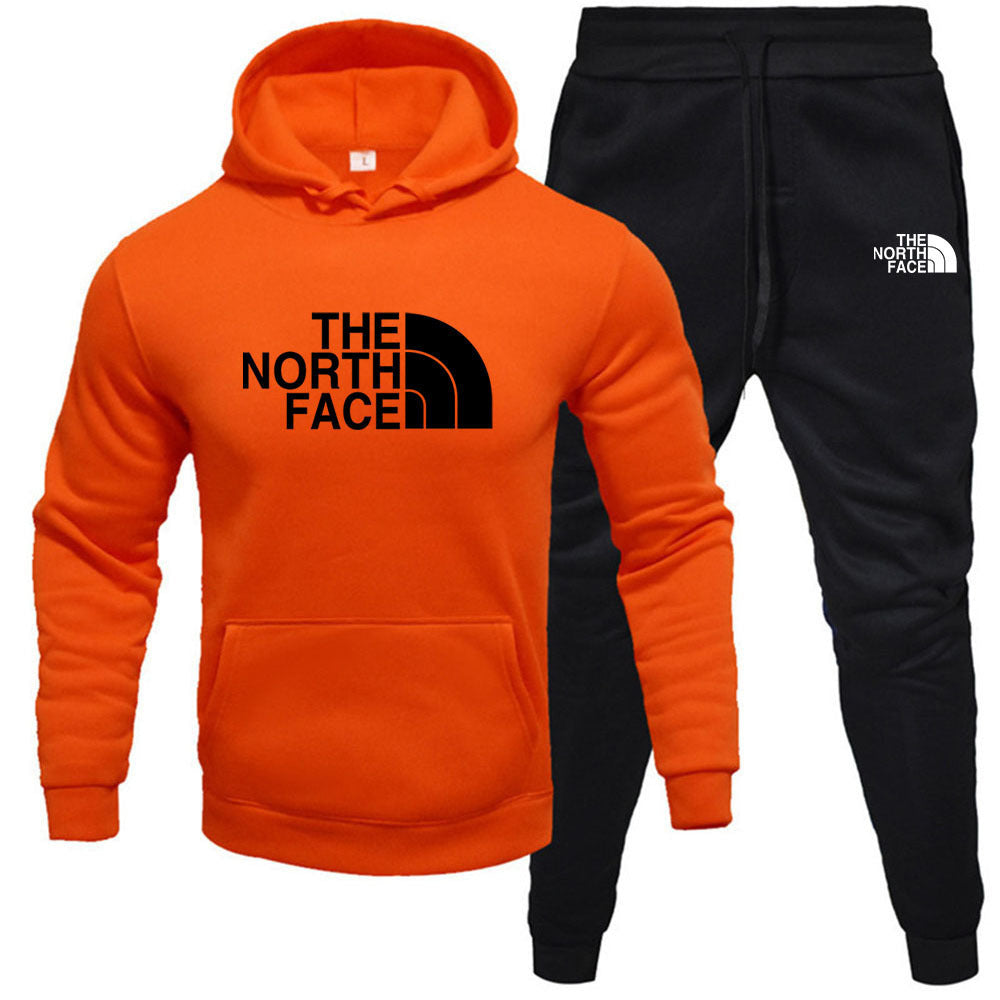 Fleece Hoodie Set - Pullover Sweatshirt Two-Piece