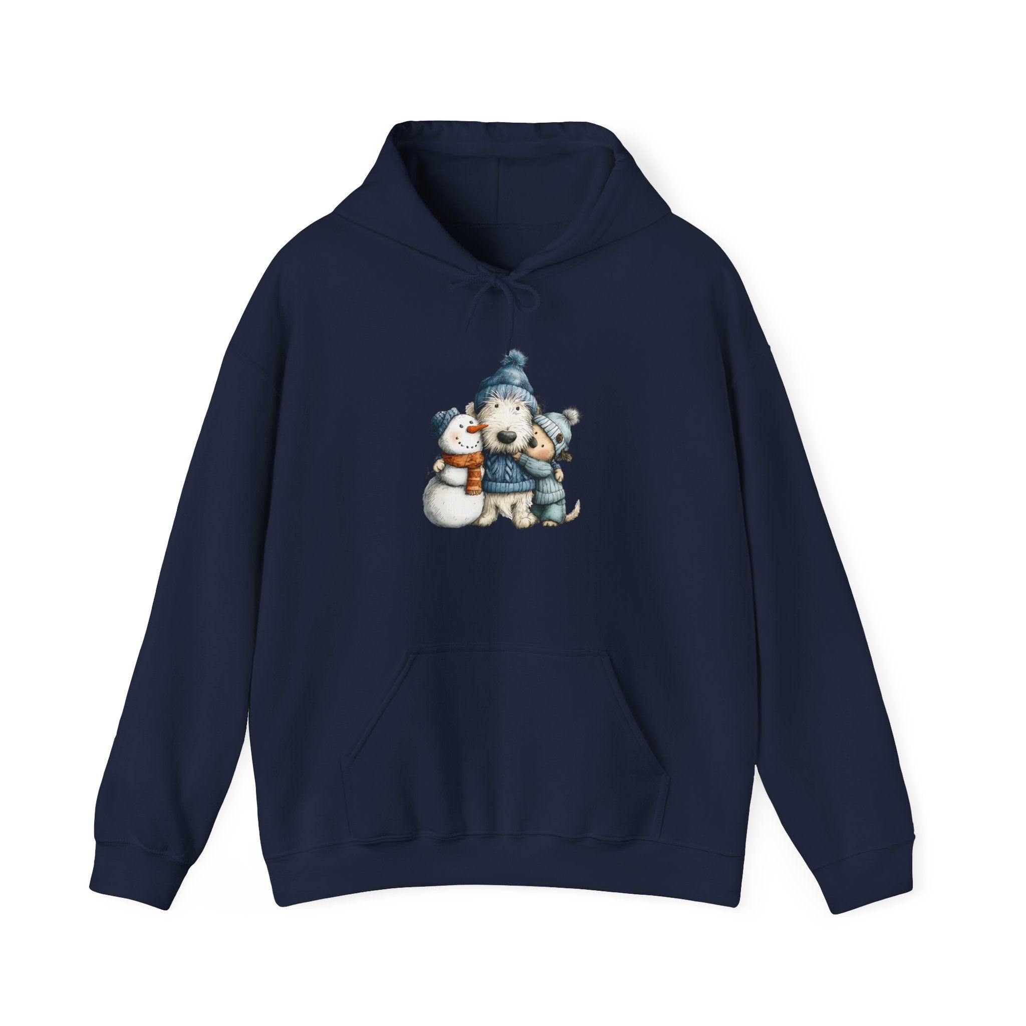 Snowman Puppy Hoodie - Adorable Winter Dog Sweatshirt