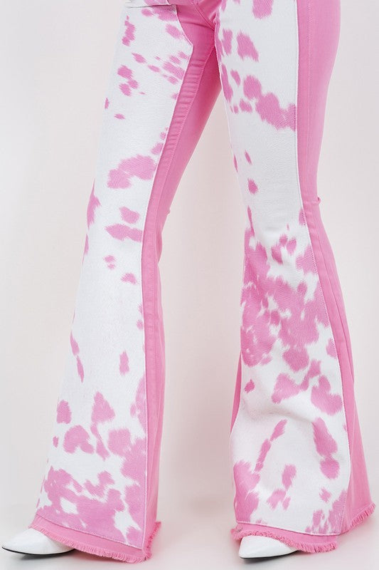 Rodeo Bell Bottom in Pink - Inseam 34