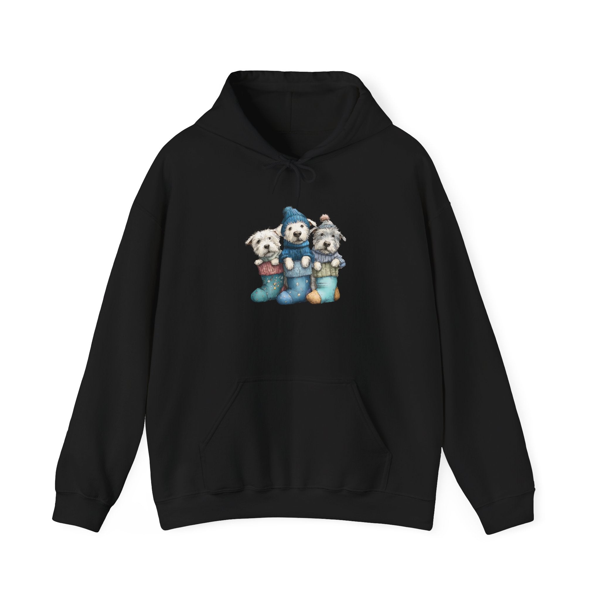 Stocking Pups Hoodie - Festive Christmas Dog Sweatshirt