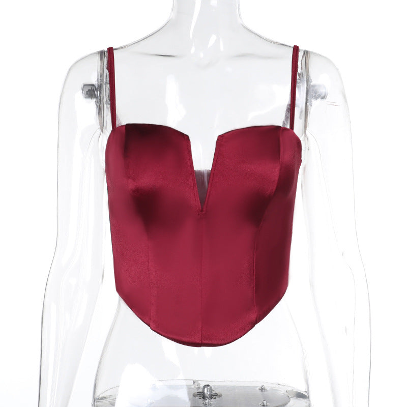 Satin Camisole Top - Adjustable Strap Sleeveless