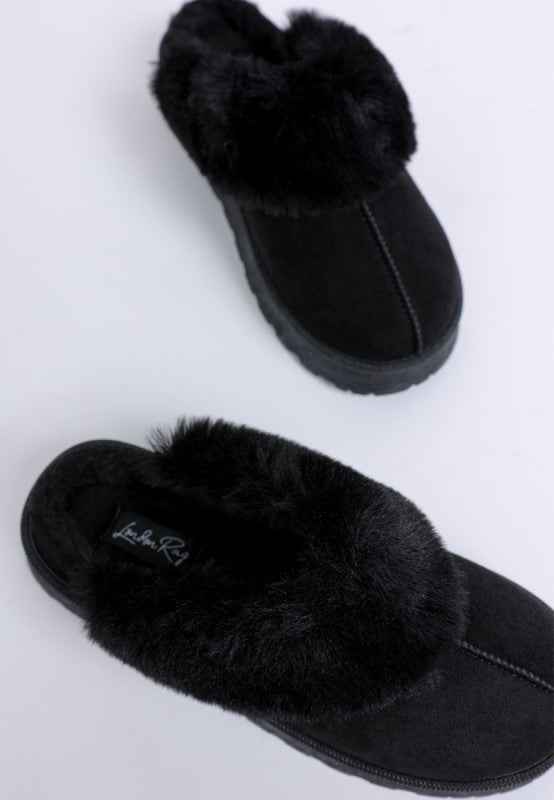 Portho Faux Fur Slip Ons