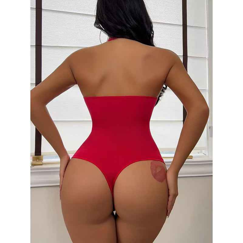 Seamless Shapewear Thong Bodysuit - Sculpting Tummy Control