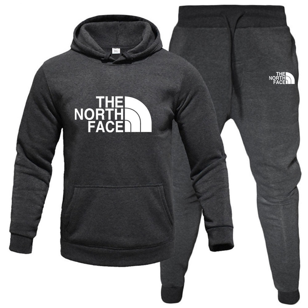 Fleece Hoodie Set - Pullover Sweatshirt Two-Piece