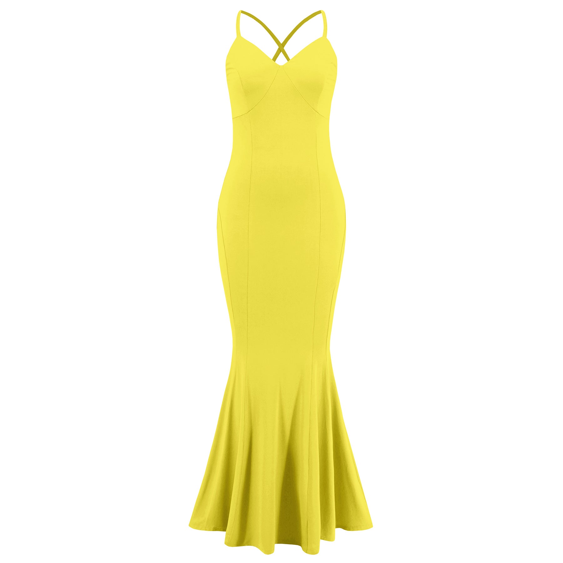 Floral Spaghetti Strap Maxi Dress - V-Neck Flowy Sleeveless
