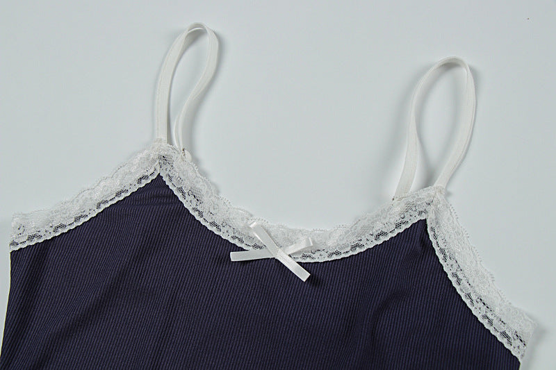 Lace Cami Set - Shorts Two-Piece Outfit