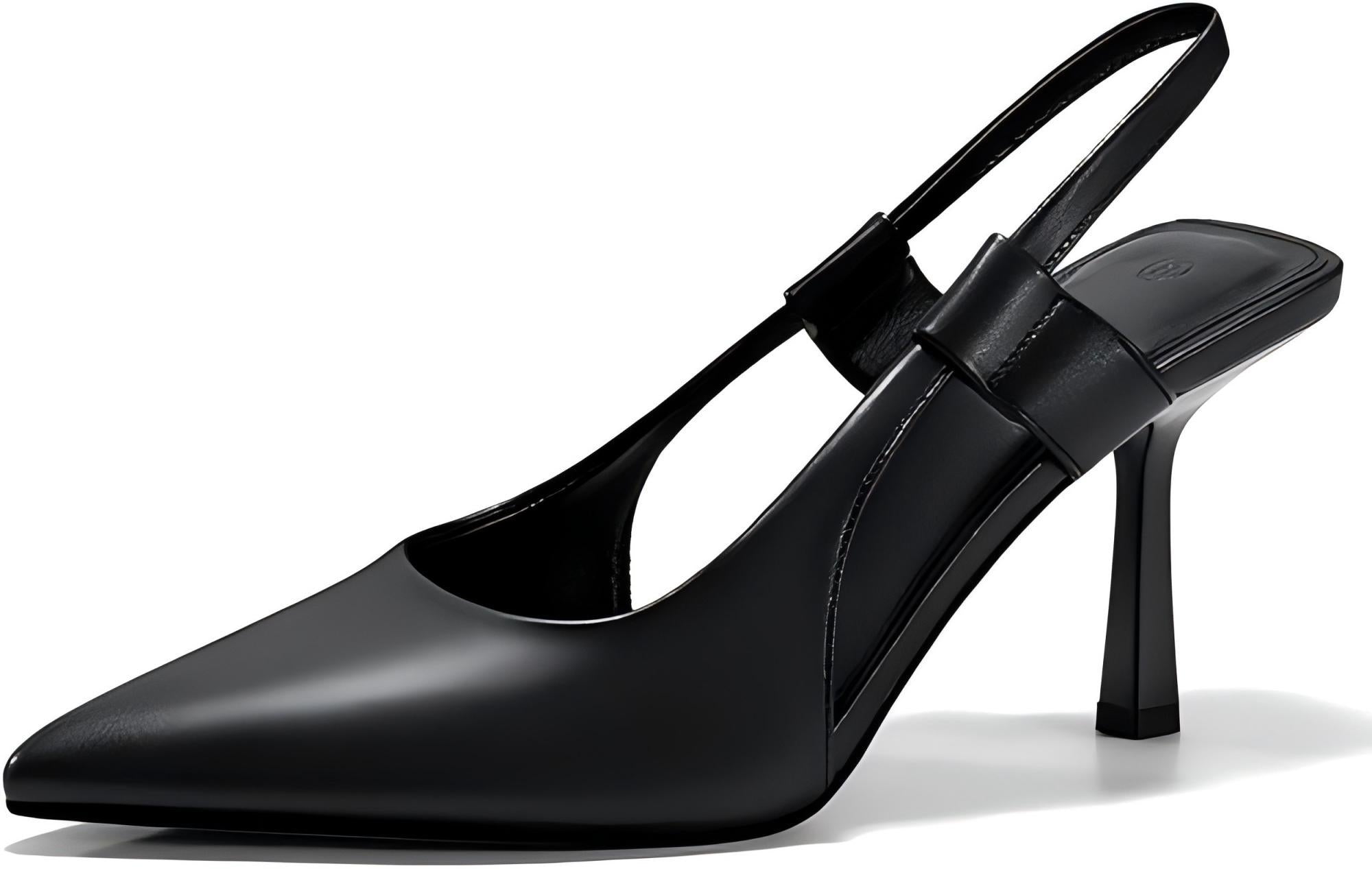 Women's Pointed Toe Slingback Kitten Heels - Party Prom Dress Shoes