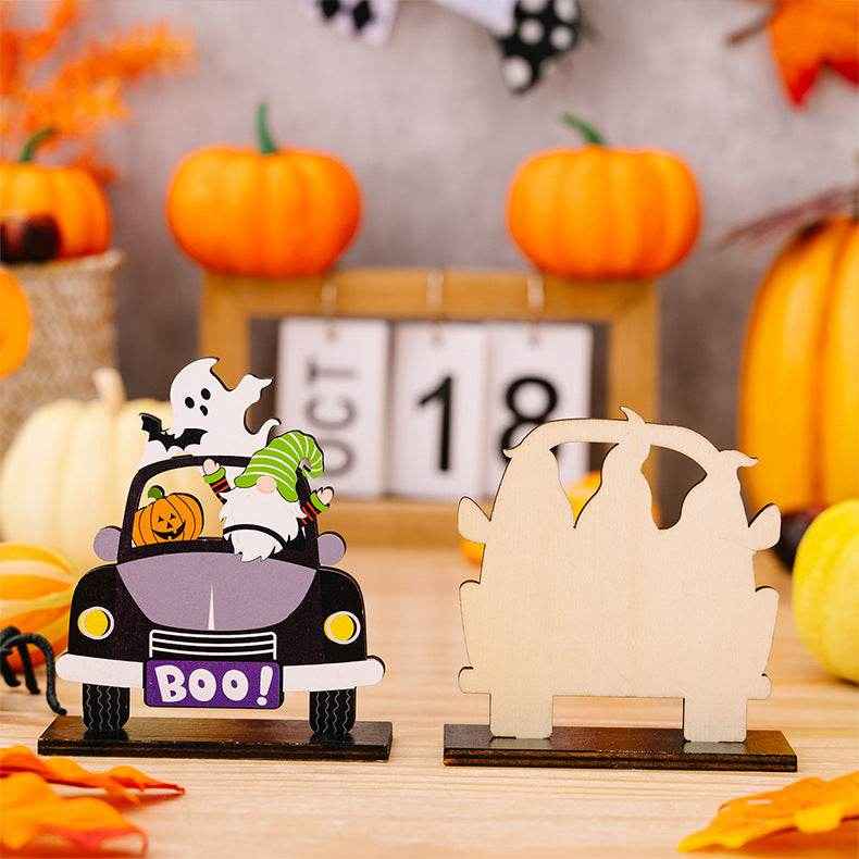 Halloween Element Car-Shape 3-Piece Ornaments