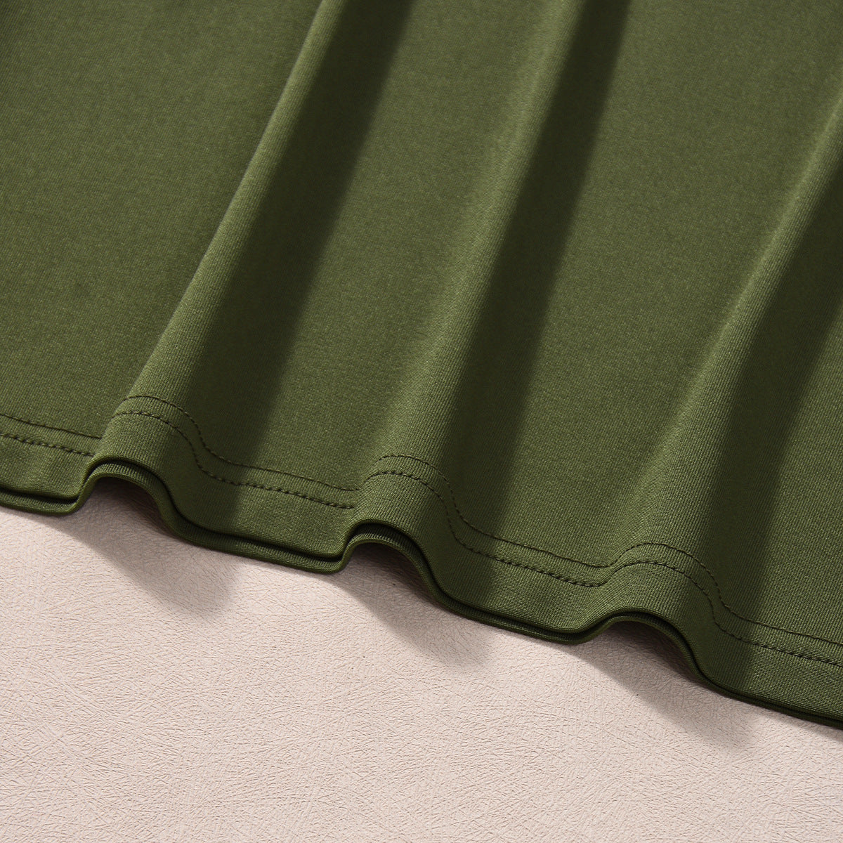 Green Maxi Dress - V-Neck Long Sleeve Bodycon