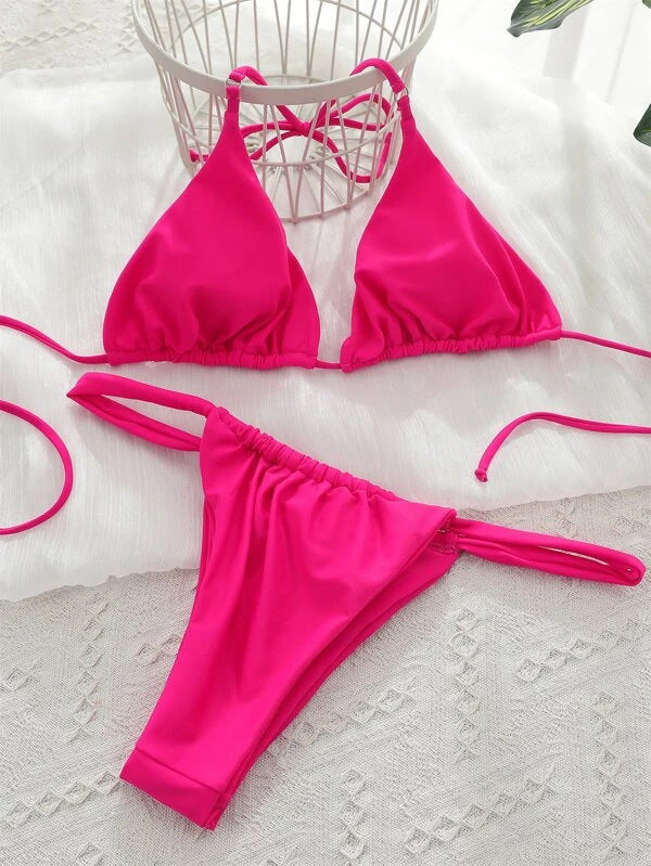 Split Bikini Set - Two-Piece Swimsuit