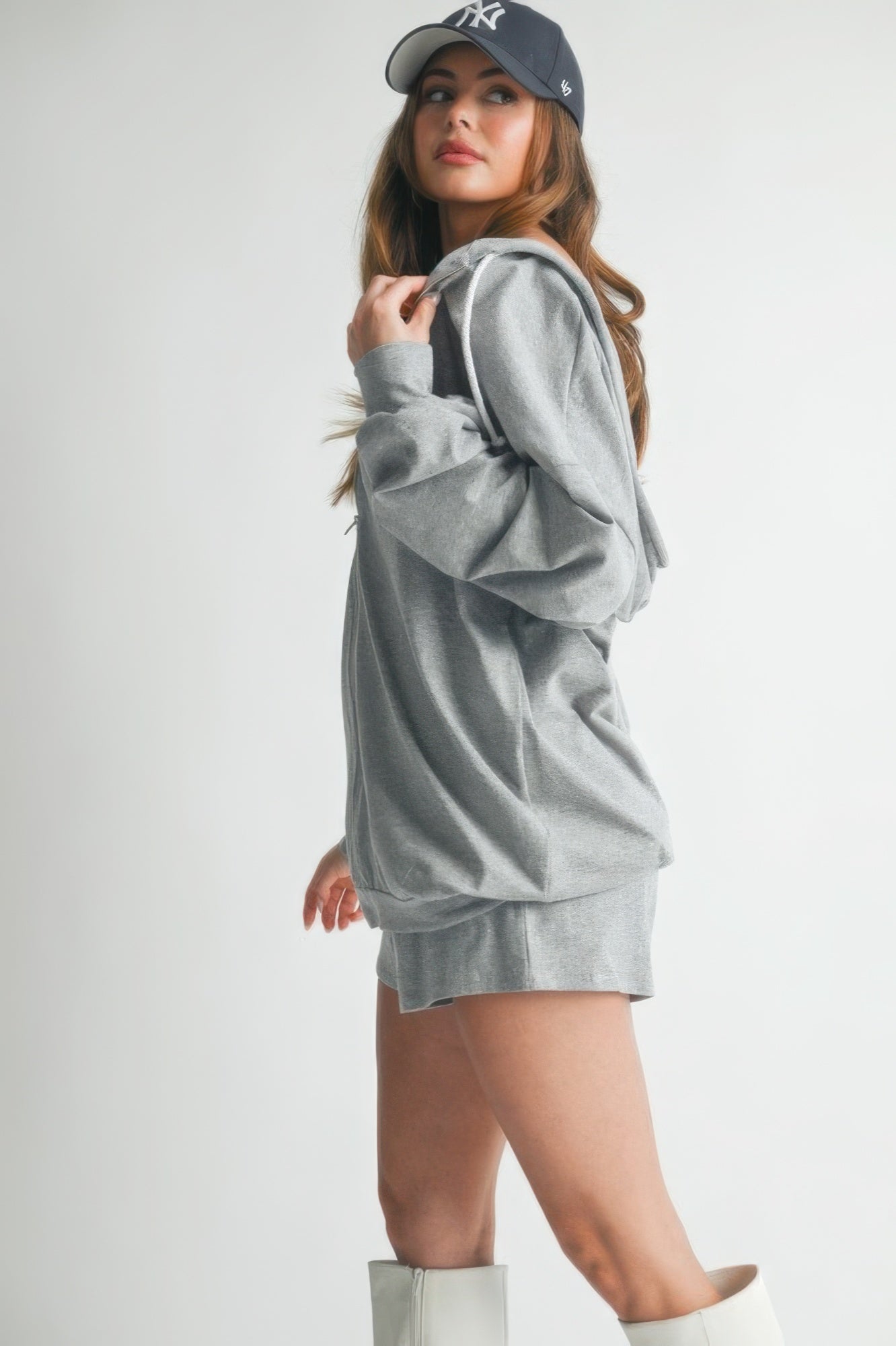 Soft Cotton 3Pc Crop Top Sweater Set