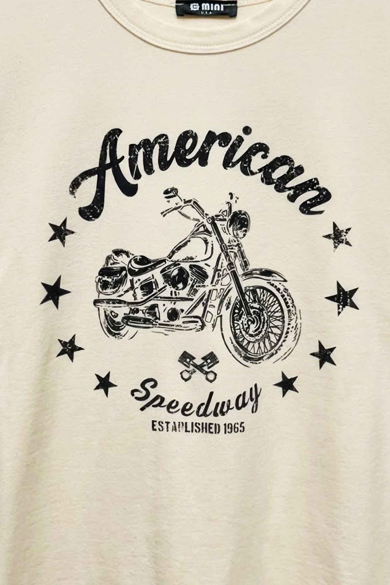 American Motorcycle Cotton Boxy Top