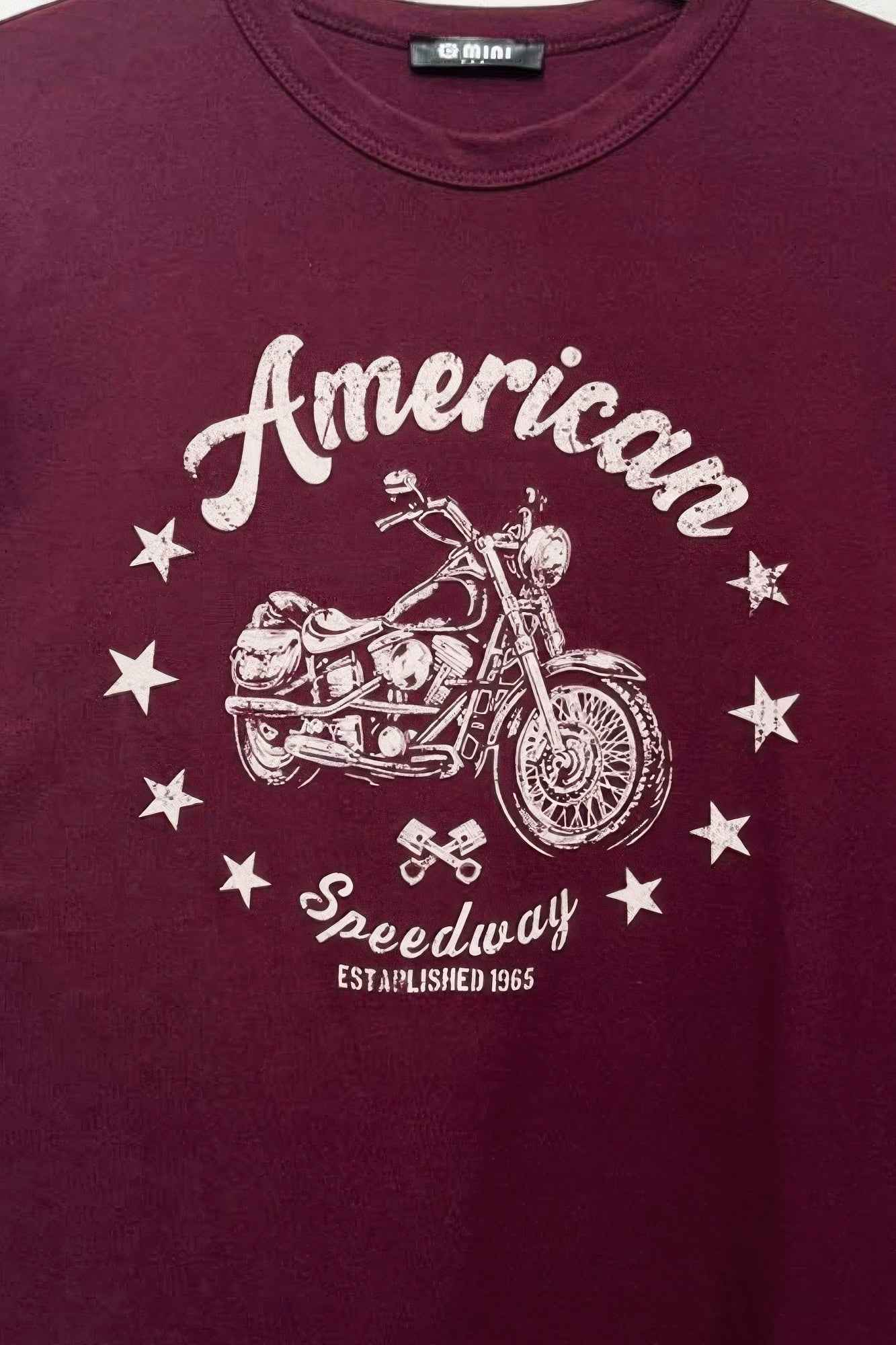 American Motorcycle Cotton Boxy Top