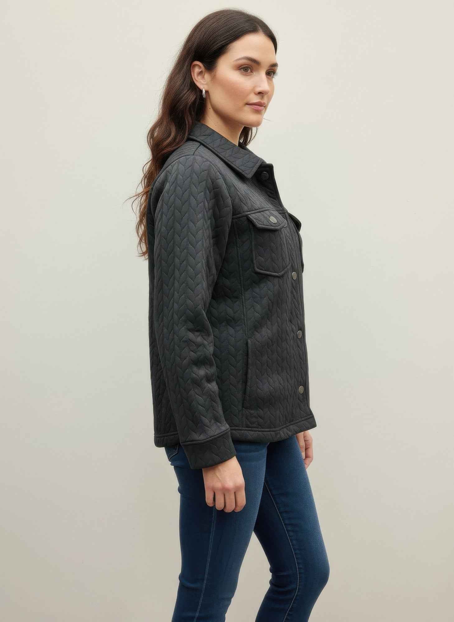 Onque Casual Textured Jacket