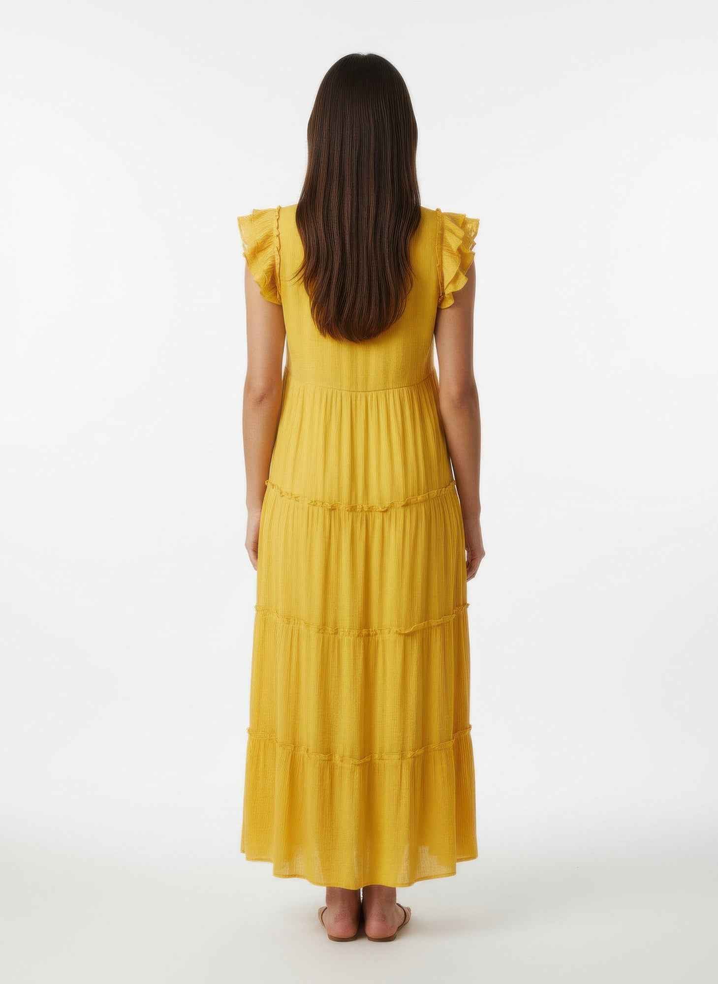 Mlle Gabrielle Solid Cap Sleeve Dress