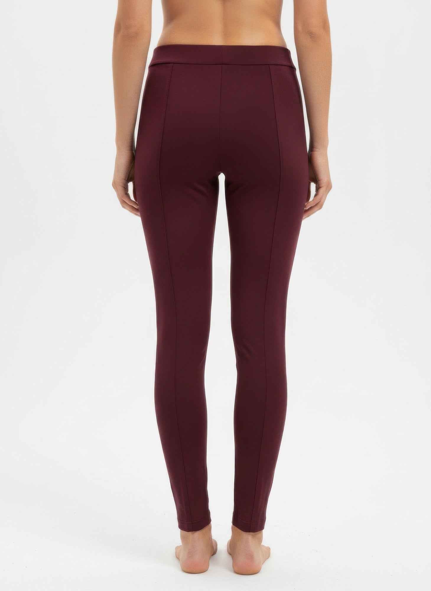 Slim Pull On Ankle Pants - Stretch Knit Polished Fit
