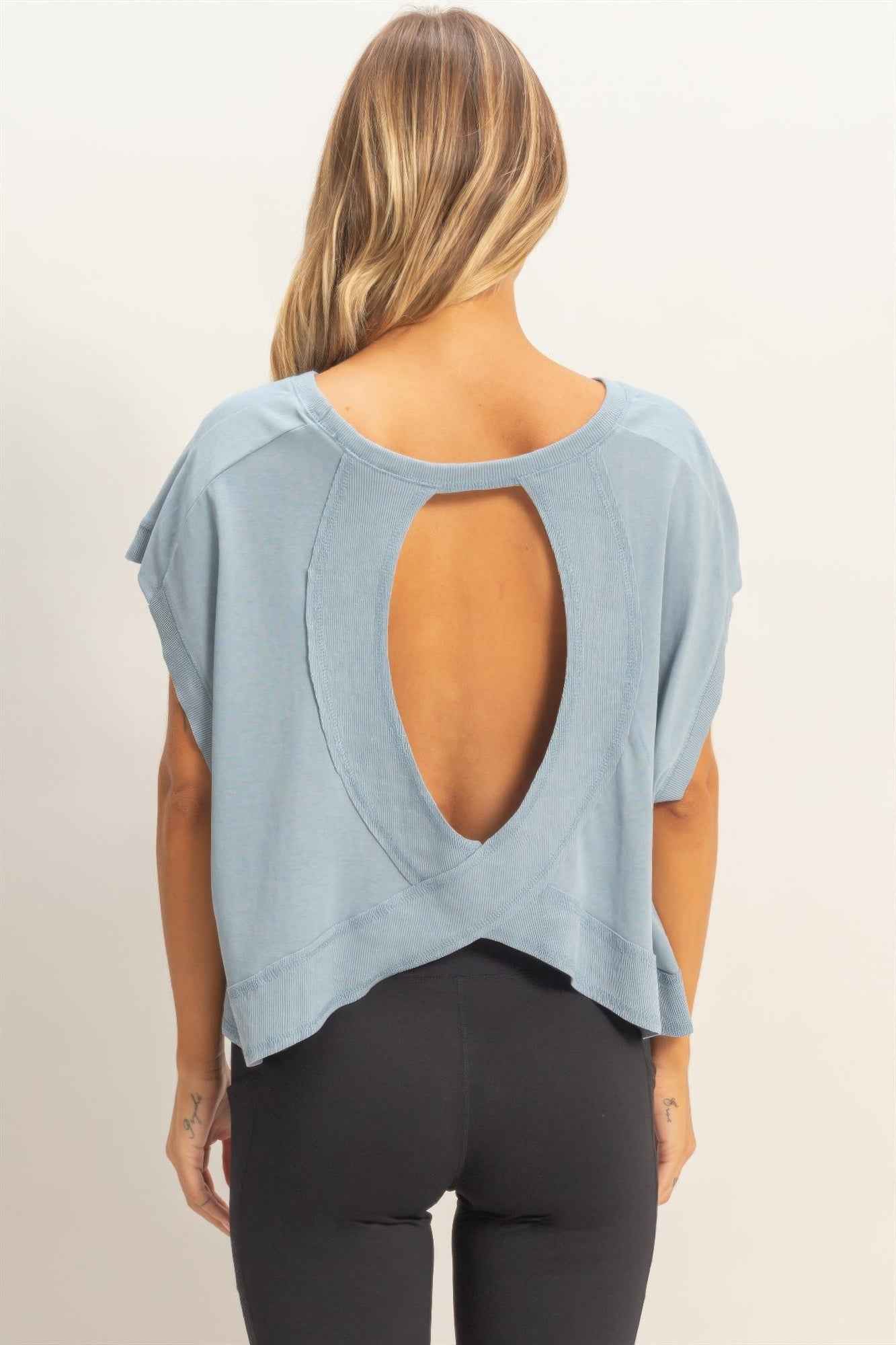 Boxy Crew Neck T-shirt - Relaxed Fit Top