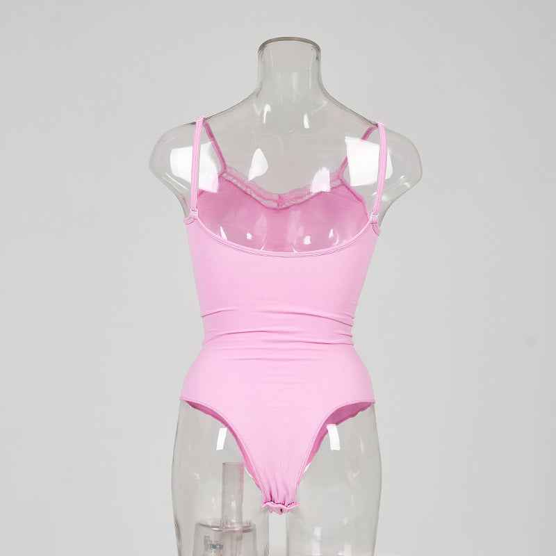 Seamless Sculpting Bodysuit - Sexy Lace Thong