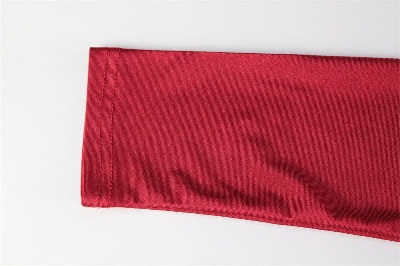 Two-Piece Skirt Set - Strapless Crop Top & Maxi Skirt