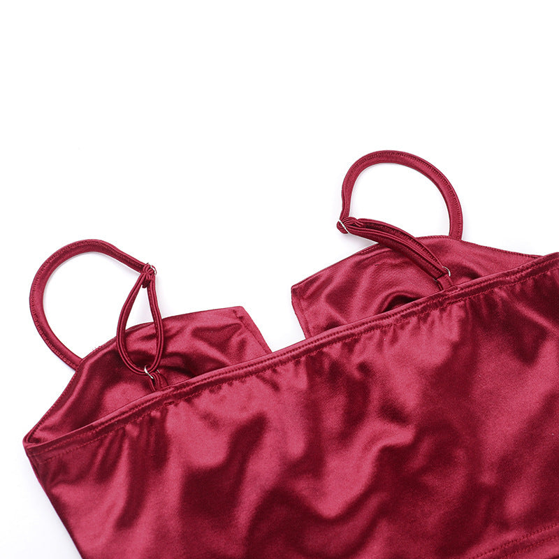 Satin Camisole Top - Adjustable Strap Sleeveless