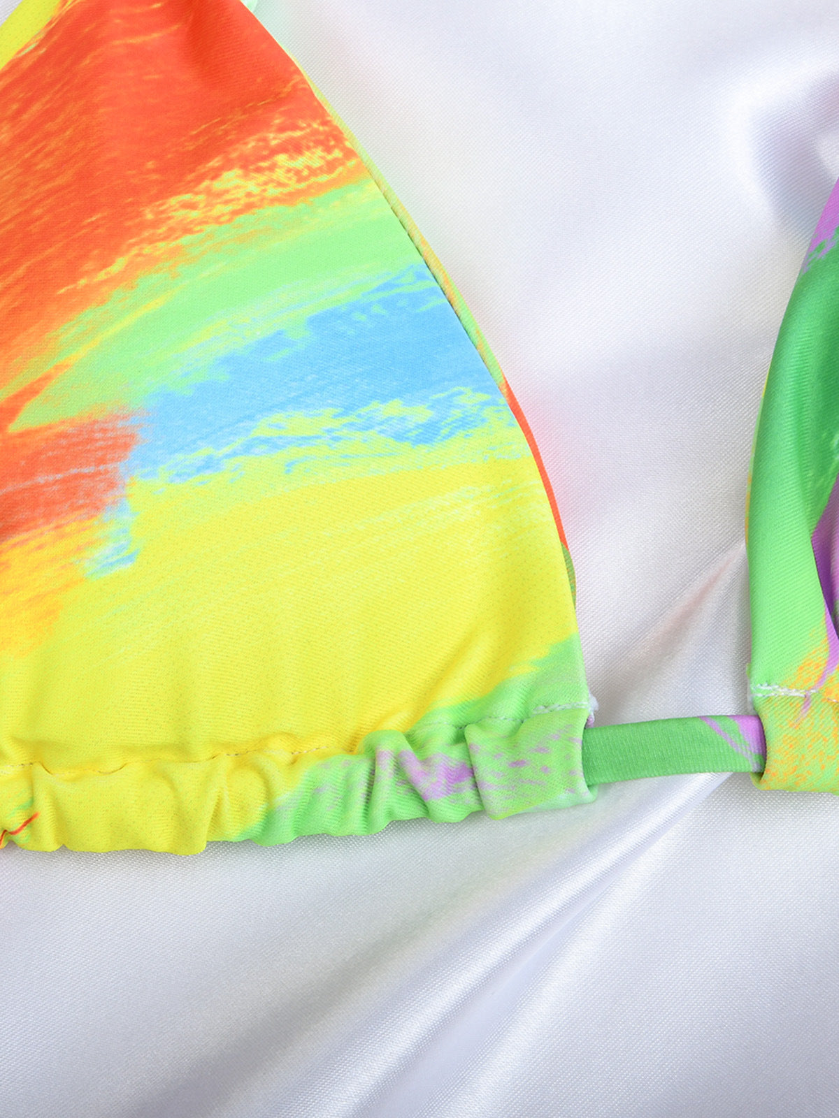 Triangle Bikini Set - Three Piece with Wrap Beach Skirt