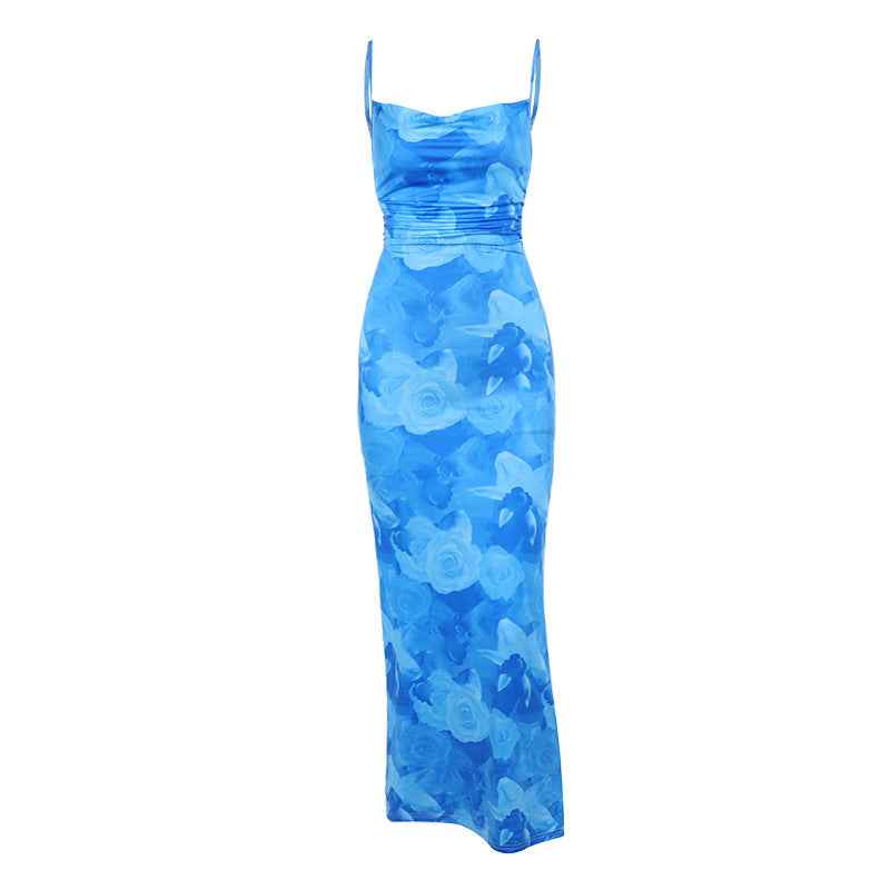 sweetheart neck hot girl backless maxi dress