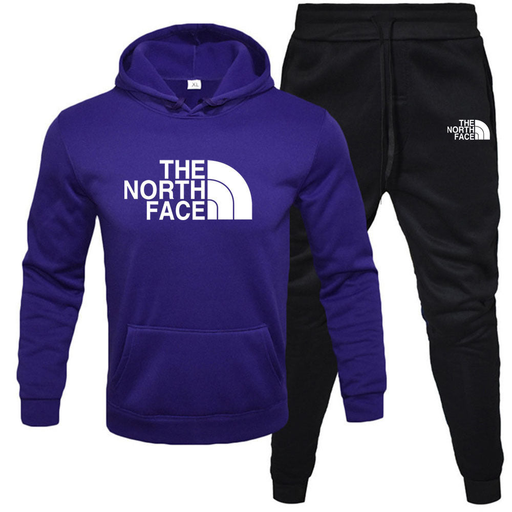Fleece Hoodie Set - Pullover Sweatshirt Two-Piece