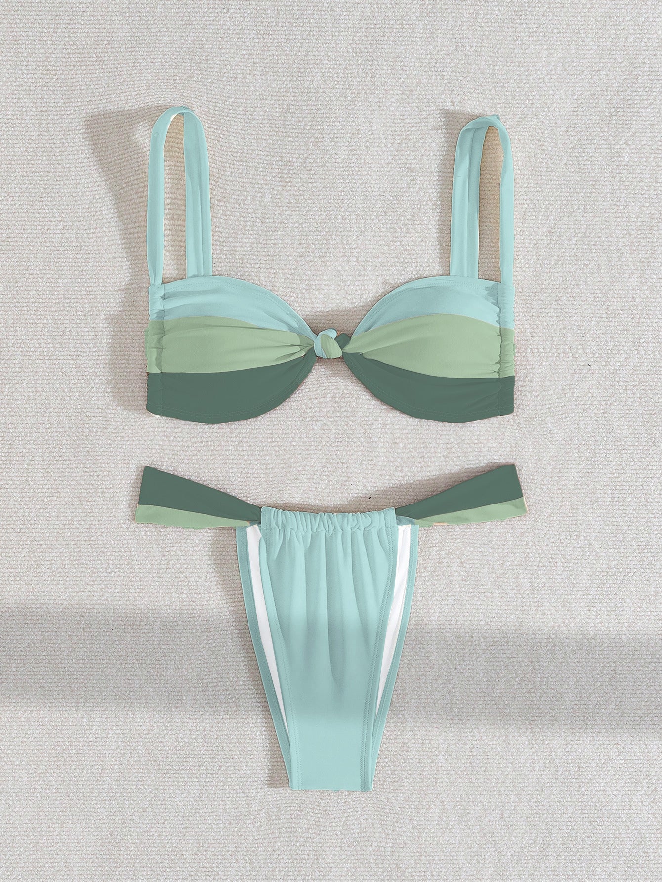 Brazilian Cut Bikini - Spliced Strap Sexy Two-piece Swimsuit - Fashions Envy