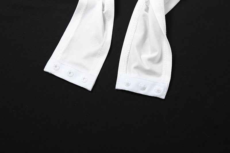 Zipper Sexy Cut-Out Bodysuit - Bodycon Short Sleeve